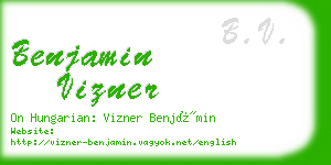 benjamin vizner business card